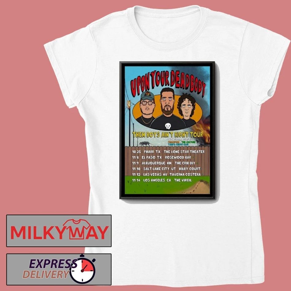 Upon Your Dead Body Fall Tour 2025 Poster shirt