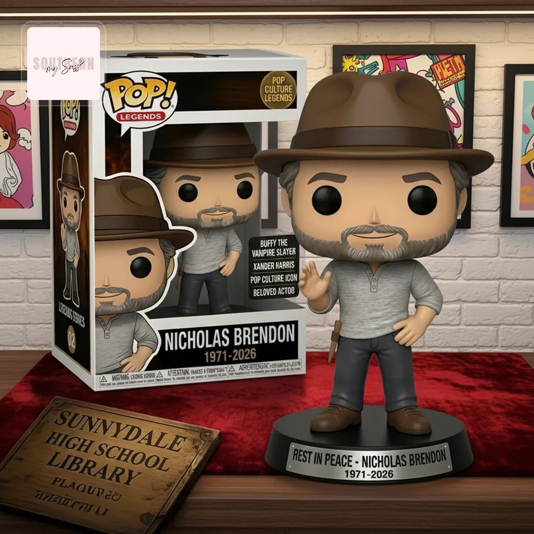 Nicholas Brendon 1971-2026 Rest In Peace Commemorative Pop Figure Doll