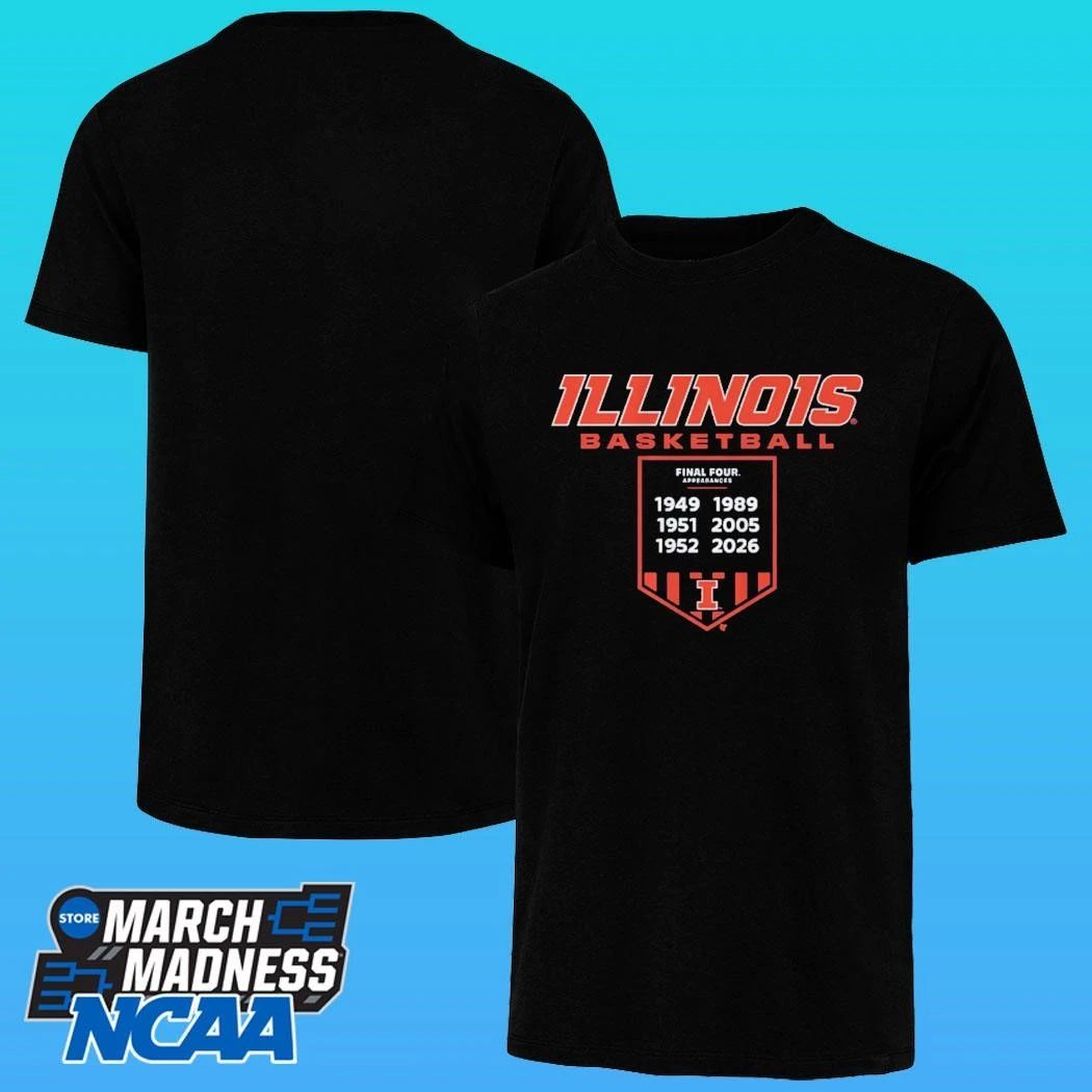 Illinois Basketball Final Four Banner 1949 2026 Shirt
