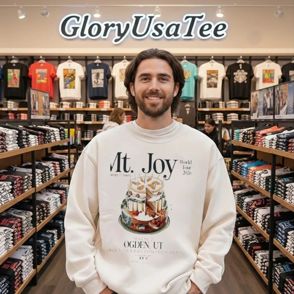 Mt. Joy Concert Poster At Ogden Twilight Concert Series In Ogden UT On August 25 2026 Celebration Cake Artwork Shirt