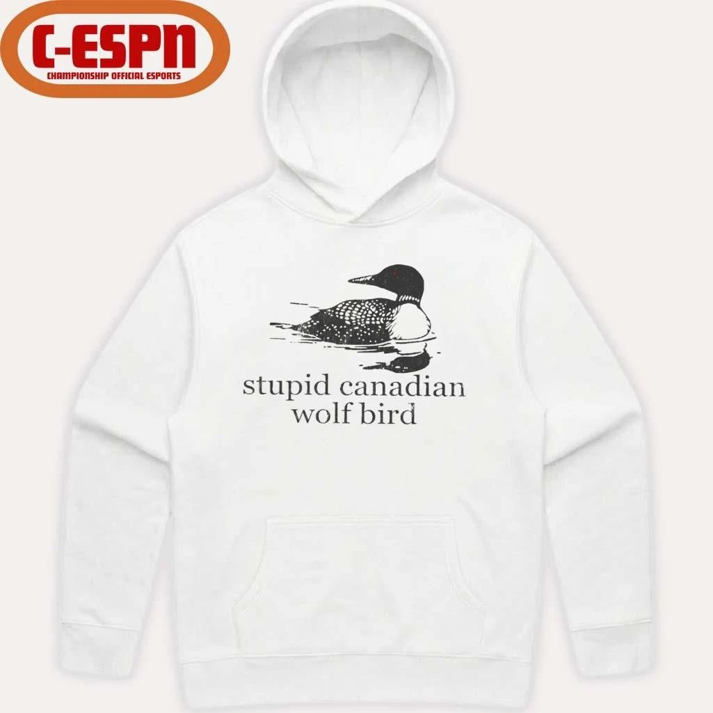 Stupid Canadian Wolf Bird Hockey Romance LGBT Shirt