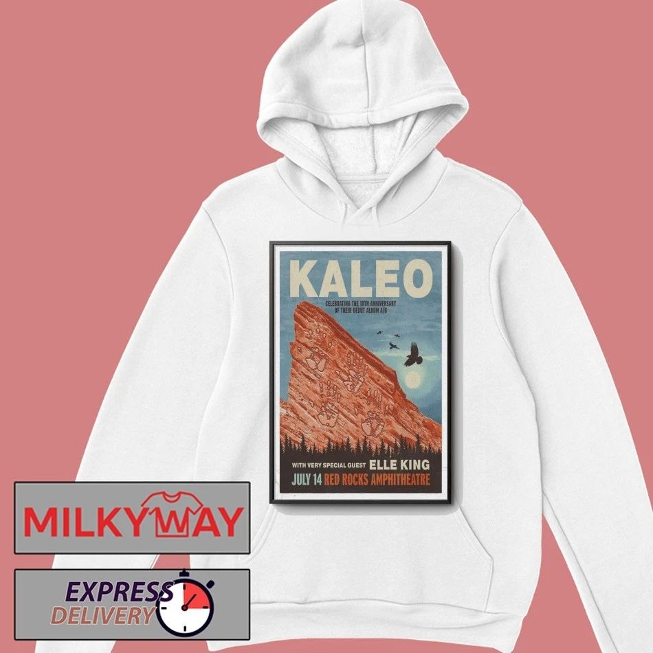 KALEO July 14 2026 Poster Red Rocks shirt