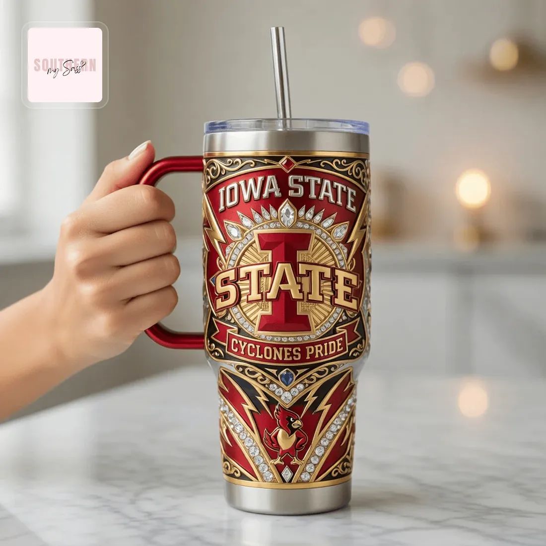 Iowa State Cyclones Cardinal Legacy Edition Premium 40oz Tumbler