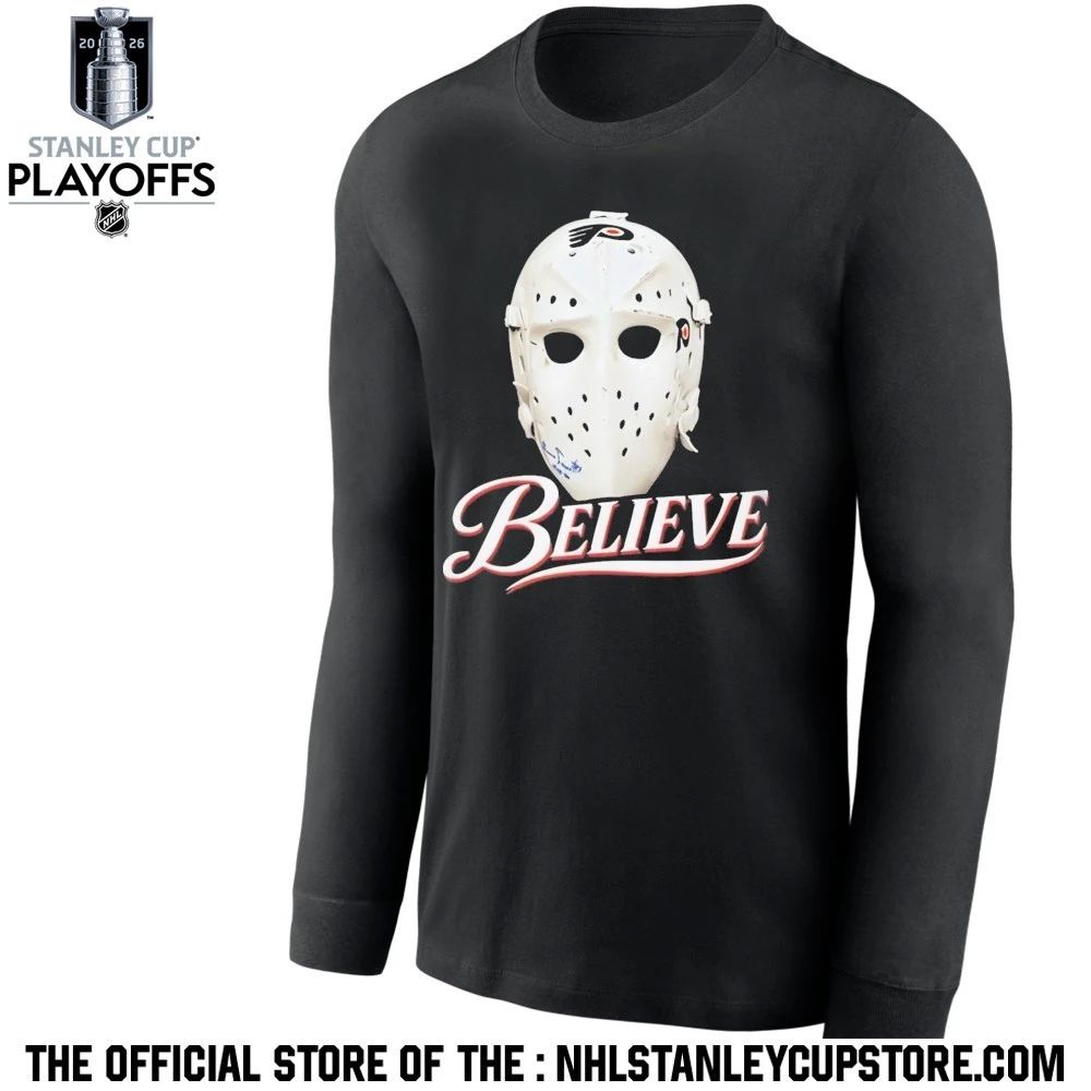 Flyers Bernie Parent Mask Believe 3.8% Shirt