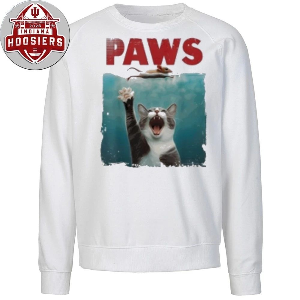 Paws Parody Cat Mouse Humorous Cat Chasing Mouse Kitten Shirt