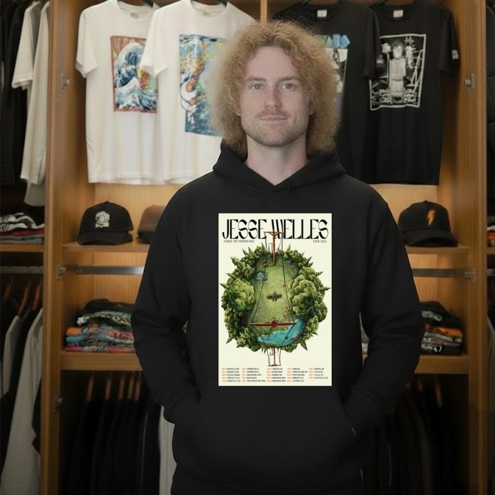 Jesse Welles Under The Powerlines Tour 2026 Poster Shirt