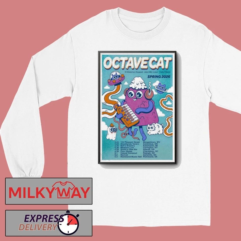 Octave Cat 2026 Spring Tour Poster shirt