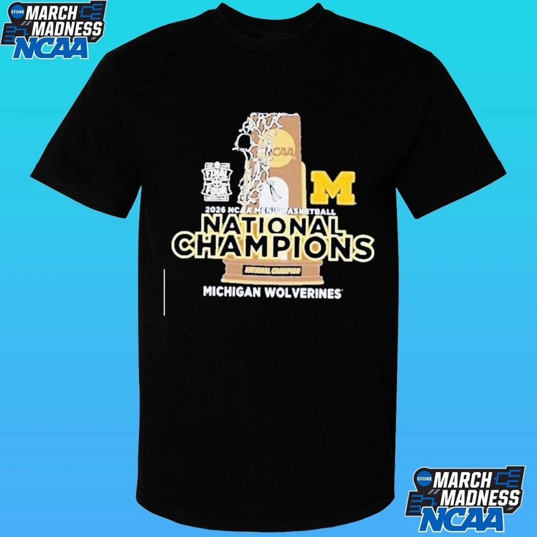 Michigan Wolverines Navy Blue 2026 Men’s Basketball National Champions Shirt