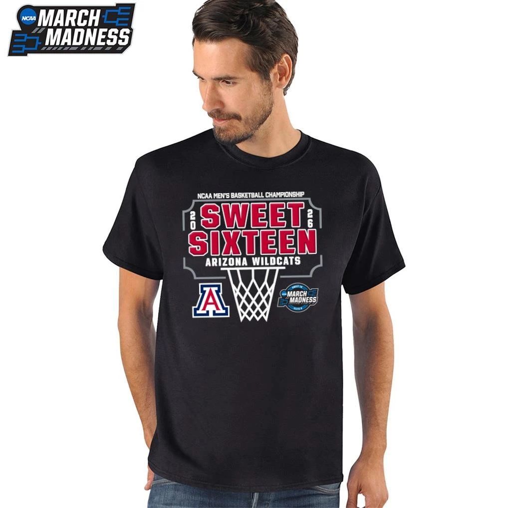 Arizona Wildcats 2026 NCAA DI Men’s Basketball Tournament March Madness Sweet 16 Bound T-Shirt