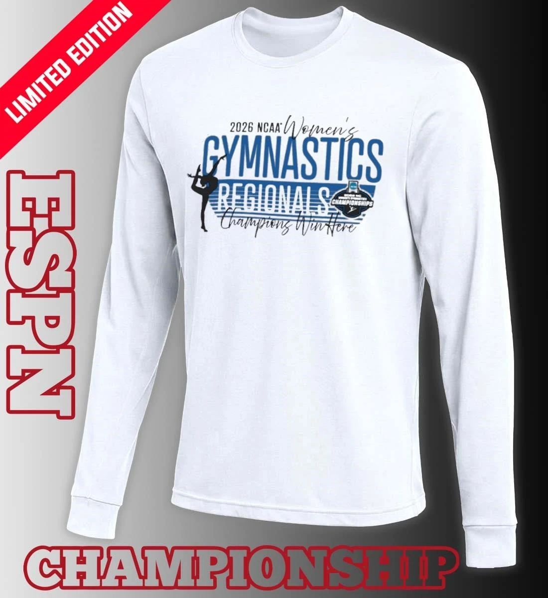 Champions Win Here 2026 NCAA Women’s Gymnastics Regionals T-Shirt