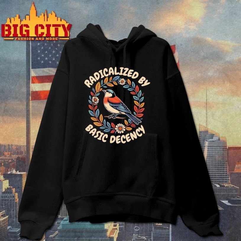 Radicalized by basic decency t-shirt