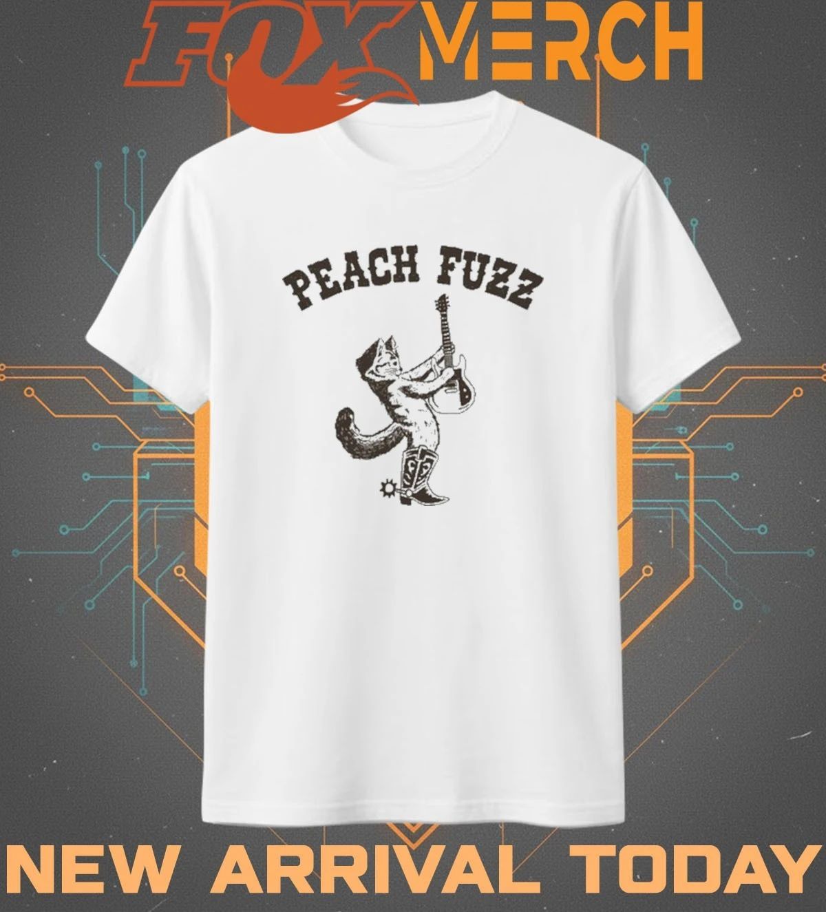 Peach Fuzz Cowboy cat t-shirt