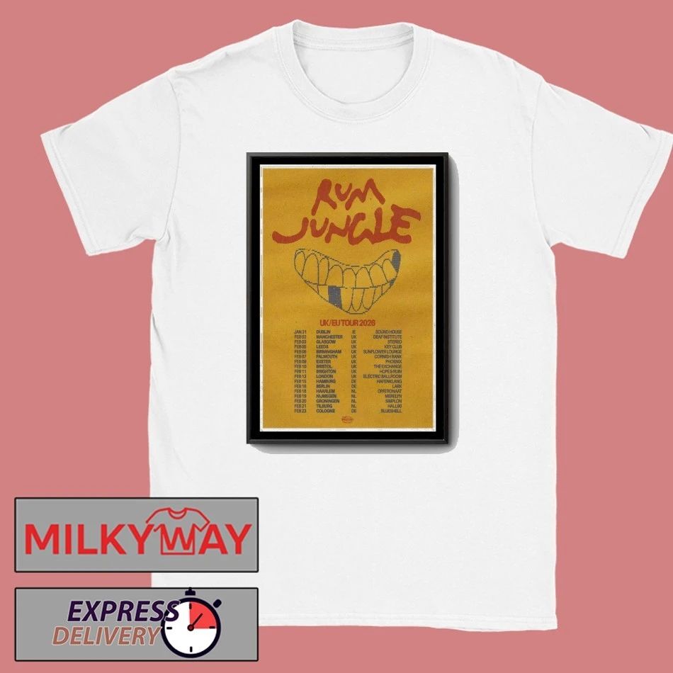 Rum Jungle Tour 2026 UK EU Poster shirt