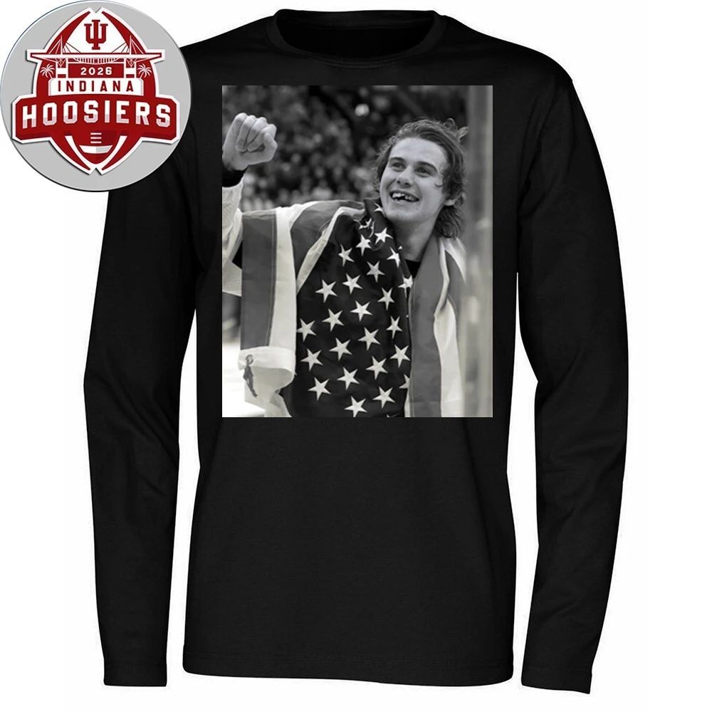 USA Olympic Gold Medal Hockey Jack Hughes Flag Shirt