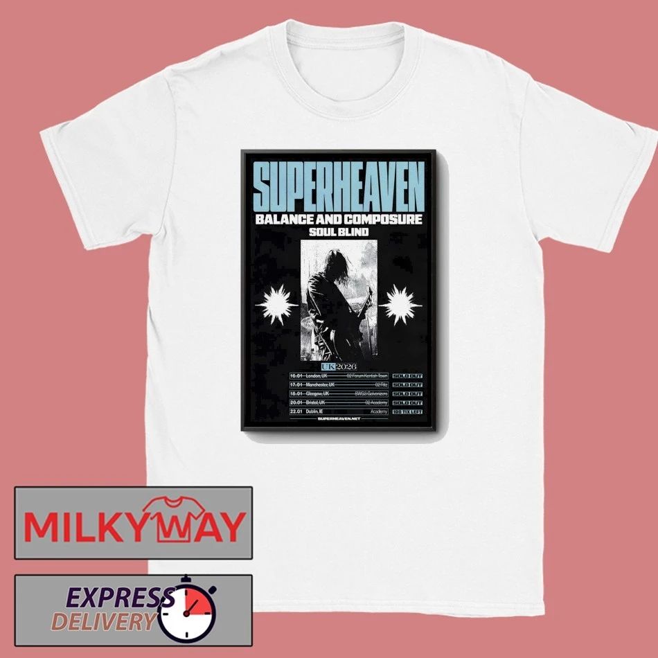 Superheaven UK Tour 2026 Poster shirt