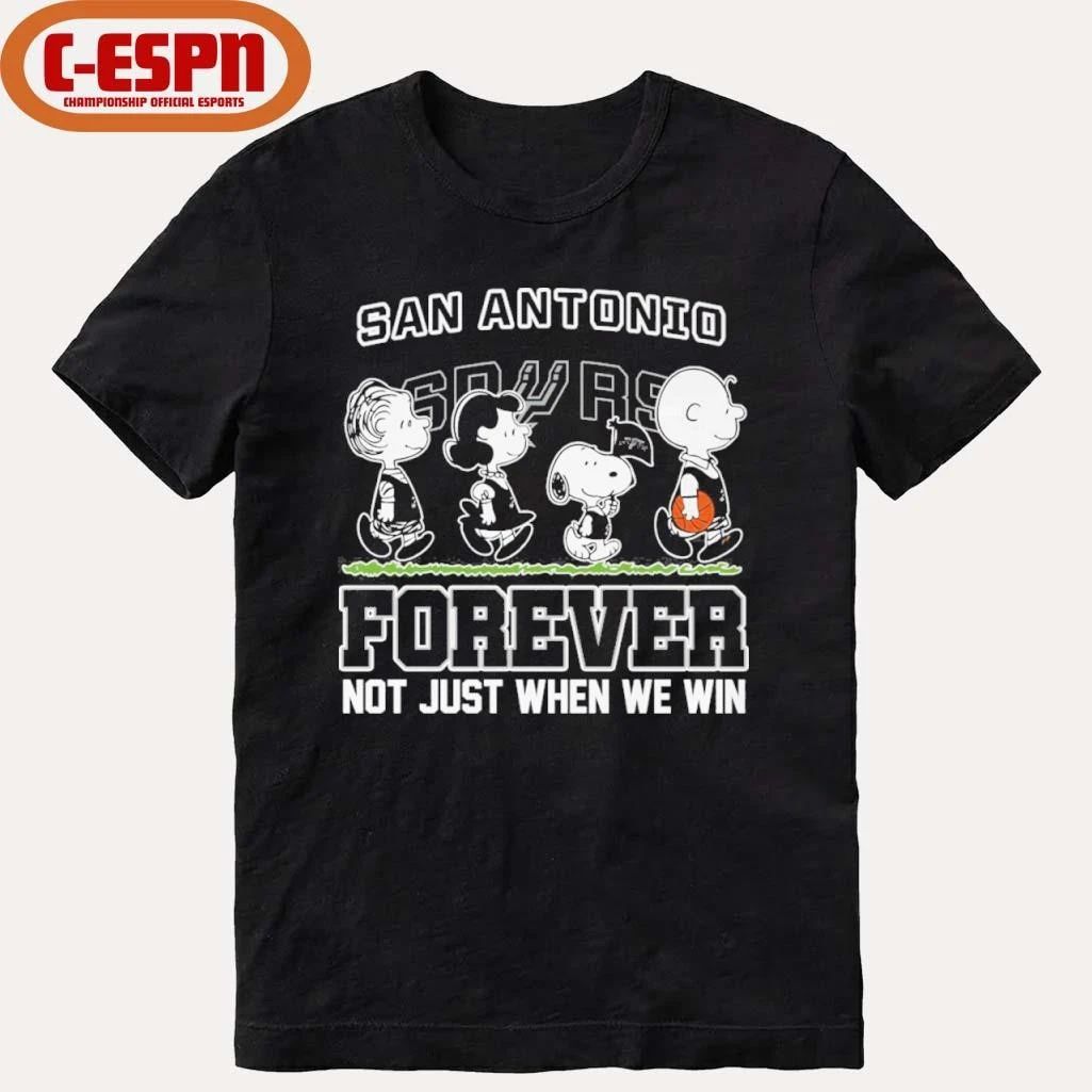 The Peanuts Characters Forever X San Antonio Spurs Shirt