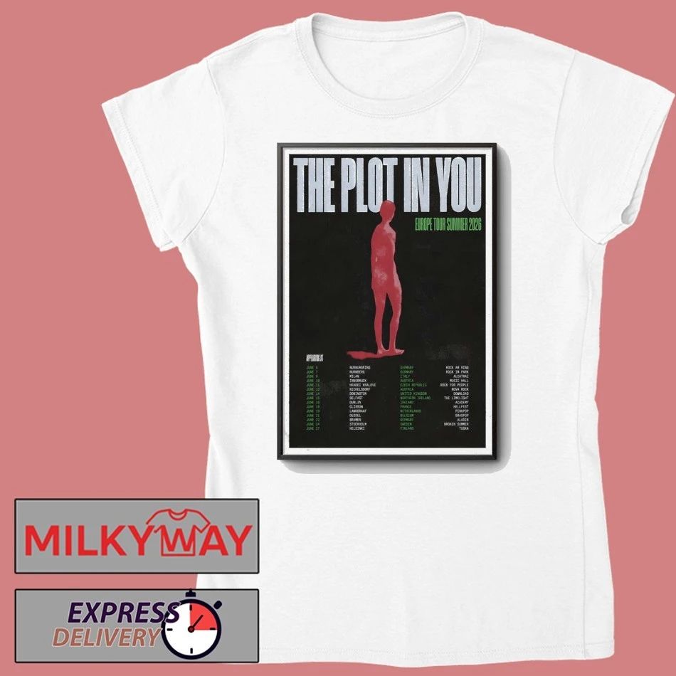 The Plot In You Europe Tour Summer 2026 Poster shirt