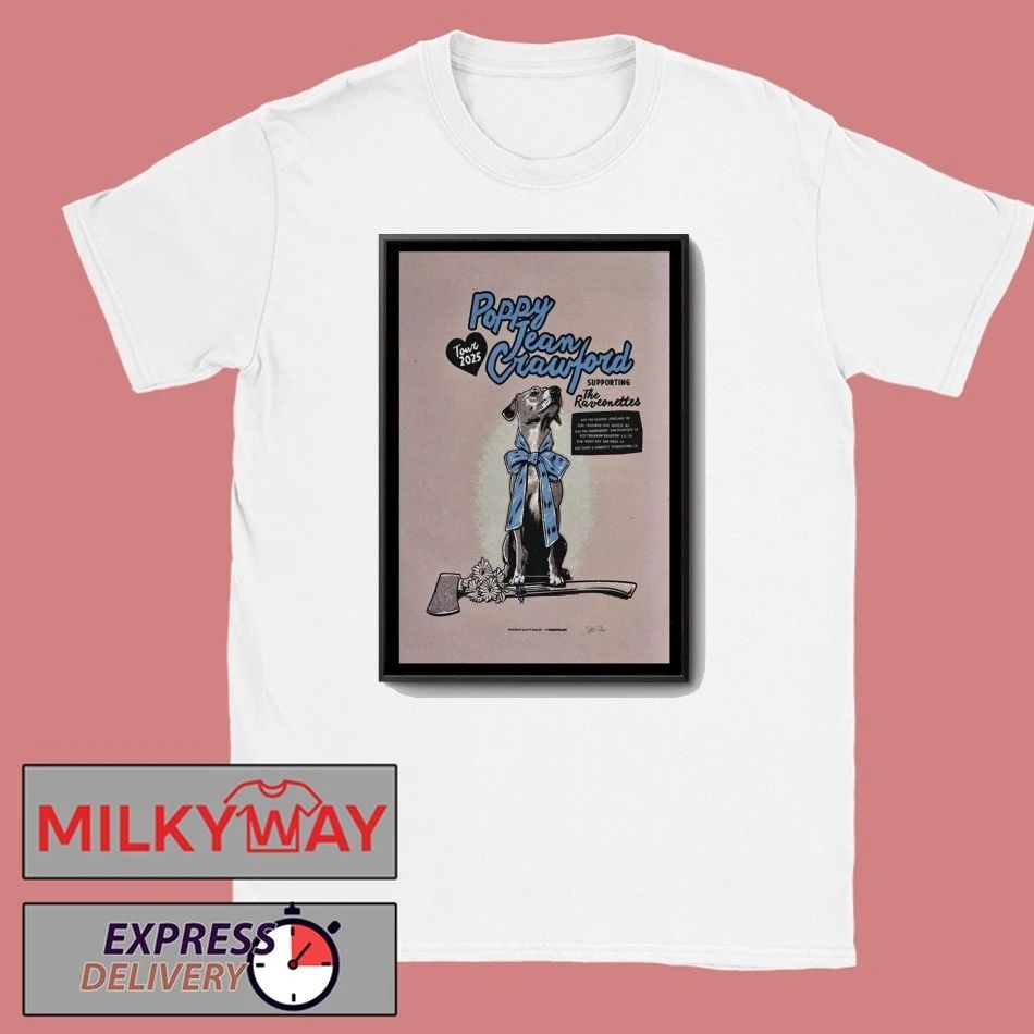 Poster Poppy Jean Crawford Tour September 2025 shirt