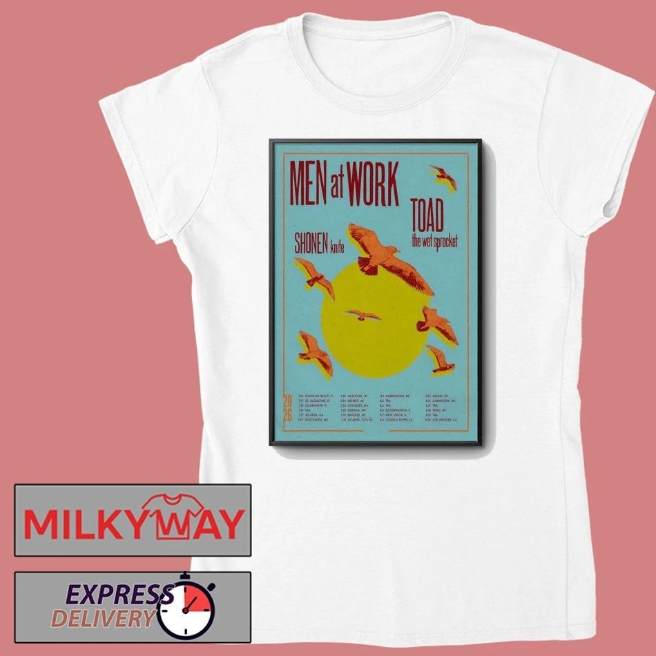 Men At Work Summer Tour 2026 Poster shirt
