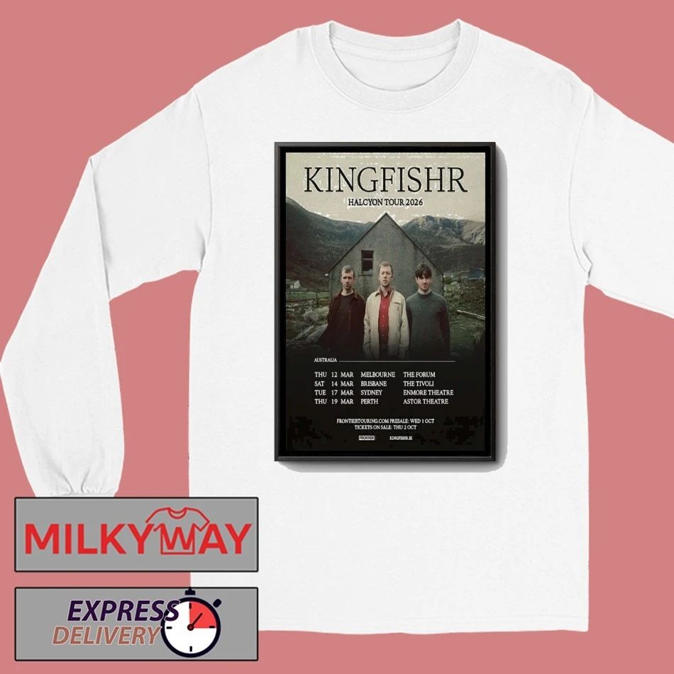 Kingfishr Halcyon Tour 2026 Poster shirt