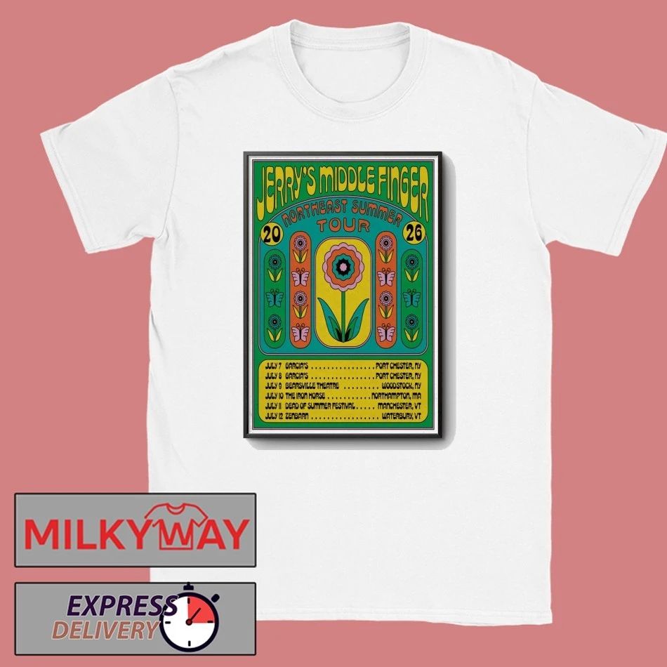 Poster Jerry’s Middle Finger Northeast Summer Tour 2026 shirt