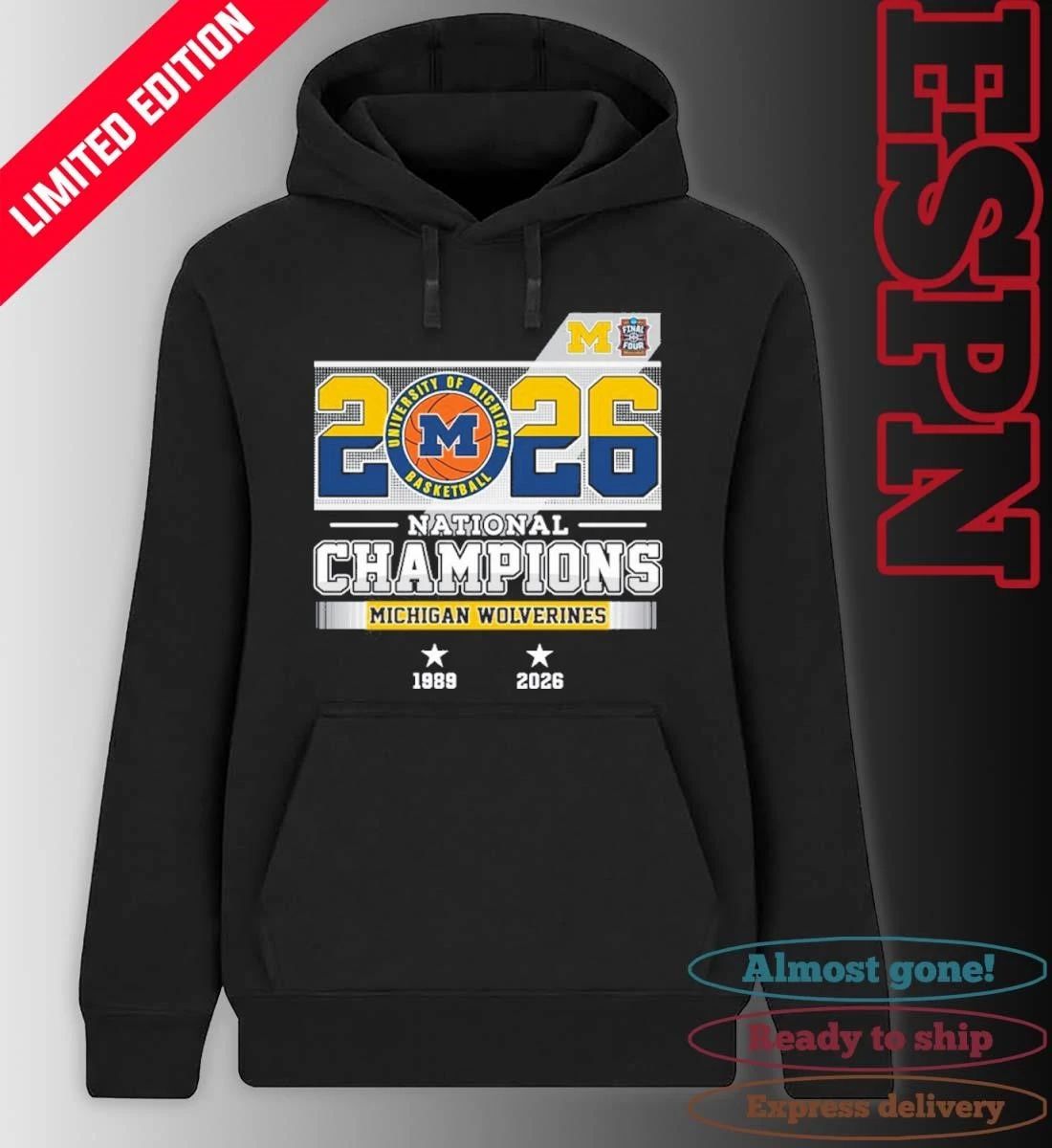 Michigan Basketball National Champions 1989, 2026 Shirt