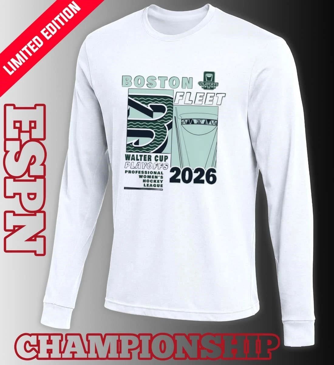 Boston Fleet 2026 Walter Cup Playoffs Fragments Shirt