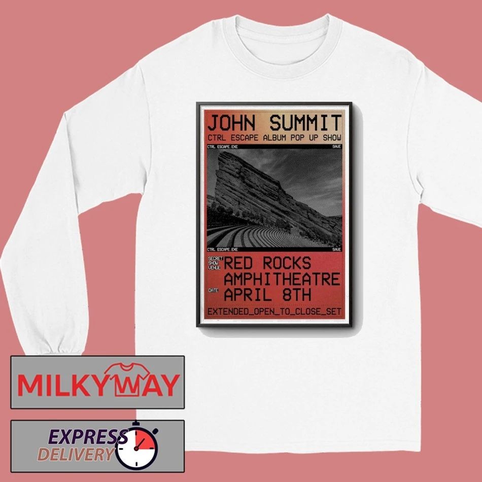 John Summit Poster Red Rocks Apr 8 2026 shirt