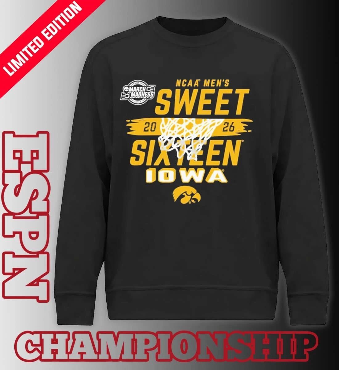 University of Iowa Men’s Basketball Sweet Sixteen Bound Shirt