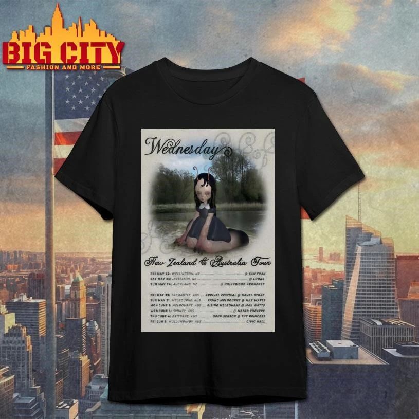 Wednesday NZ And AUS Tour 2026 Poster Shirt