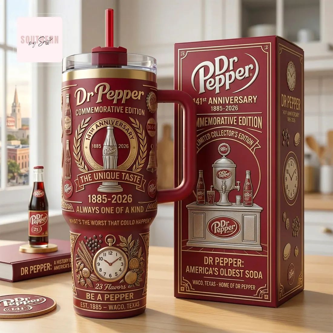 Dr Pepper 141st Anniversary Commemorative Edition Insulated Tumbler