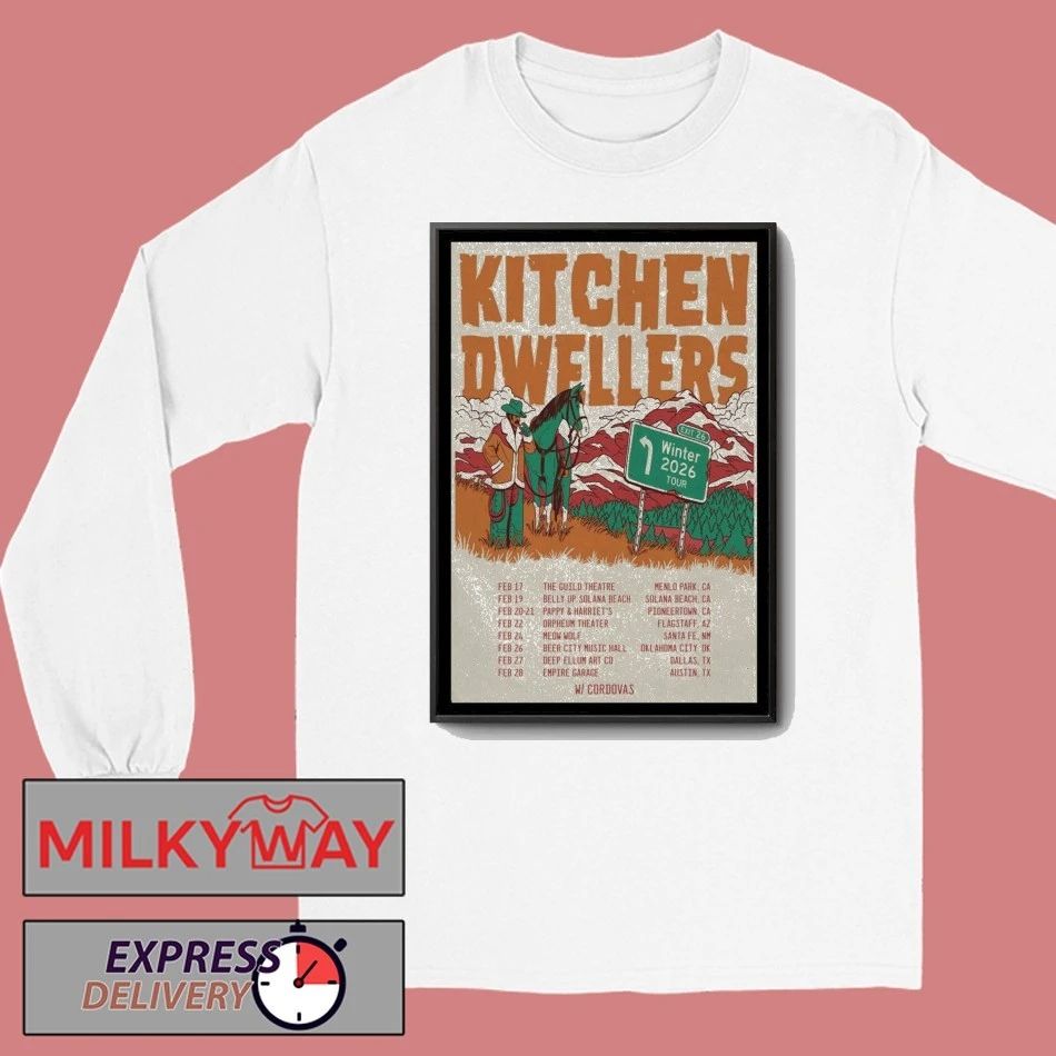 Kitchen Dwellers Winter 2026 Tour Poster shirt