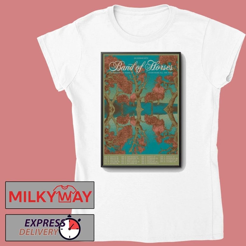 Band Of Horses 20th Anniversary 2026 Tour Poster shirt