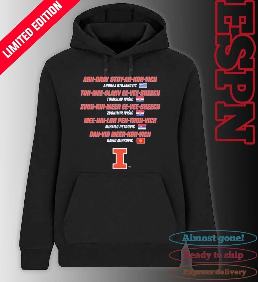 Illinois Men’s Basketball One-Off Players T-Shirt