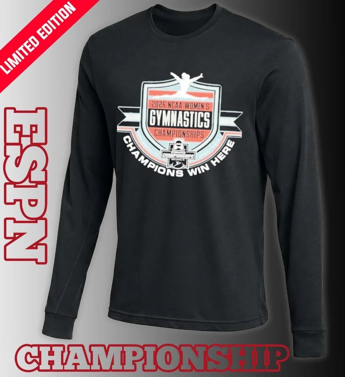 Champions Win Here 2026 NCAA Women’s Gymnastics Championship Finals Shirt