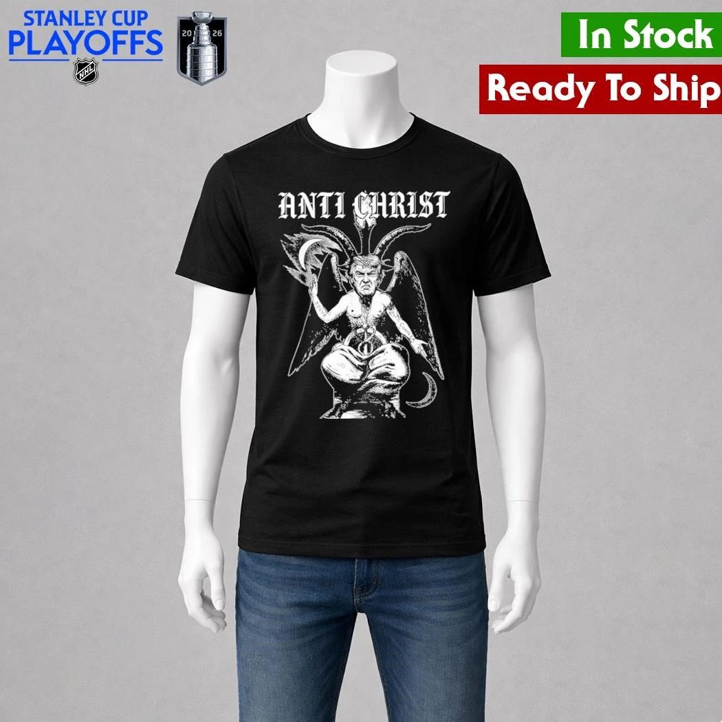 Anti Christ Trump Satire Occult Baphomet Political Graphic Shirt