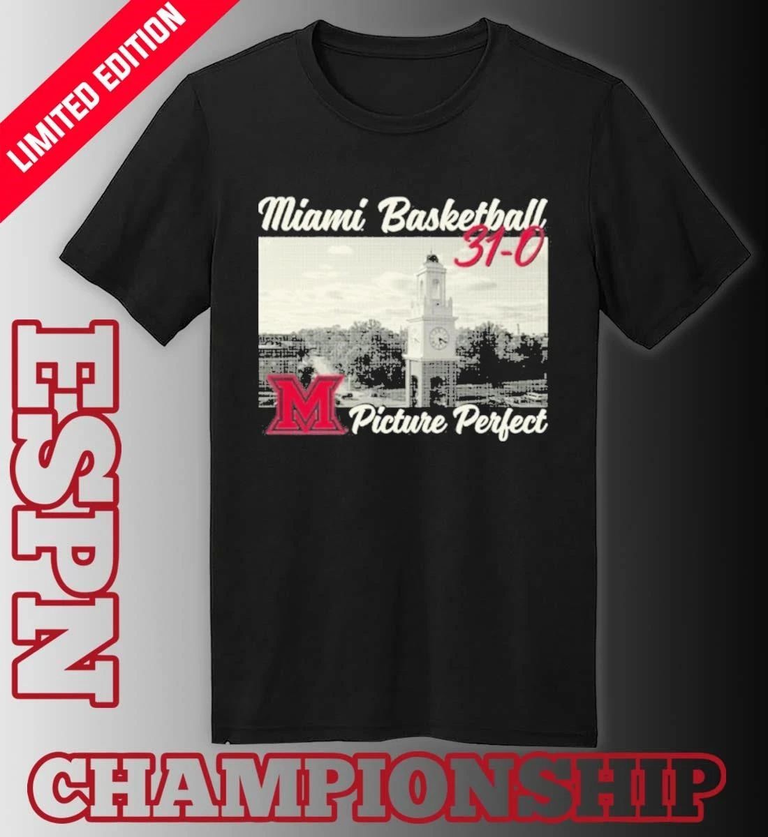 Miami RedHawks Men’s Basketball 31-0 Picture Perfect Shirt