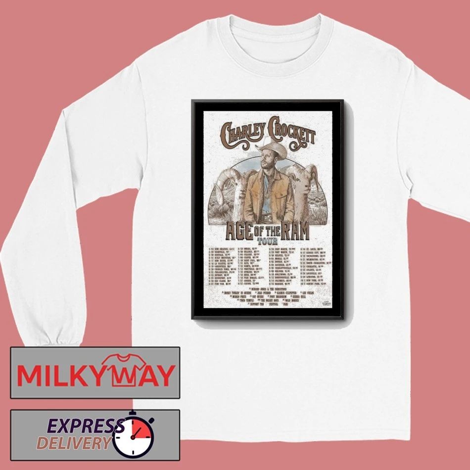 Charley Crockett Age Of The Ram Tour Poster shirt