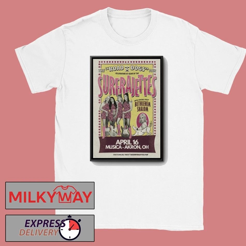 The Surfrajettes Apr 16 2026 Poster Akron, OH shirt