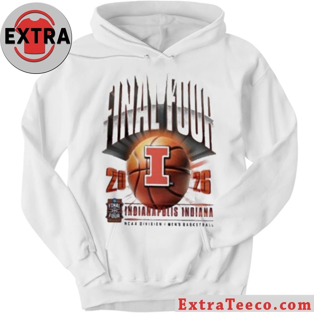 Indianapolis Indiana Illinois Final Four 2026 T-Shirt- Top-Rated Gift for College Basketball Lovers