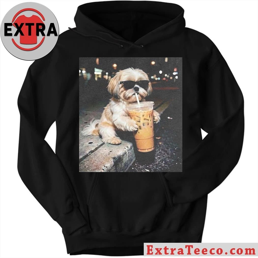 Original Shih Tzu Drinking Iced Coffee 2026 Shirt