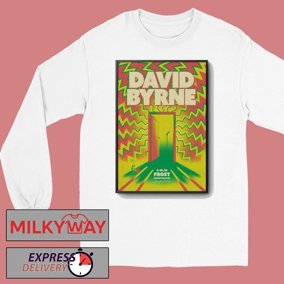 David Byrne In Stanford CA On Apr 16 2026 Poster shirt