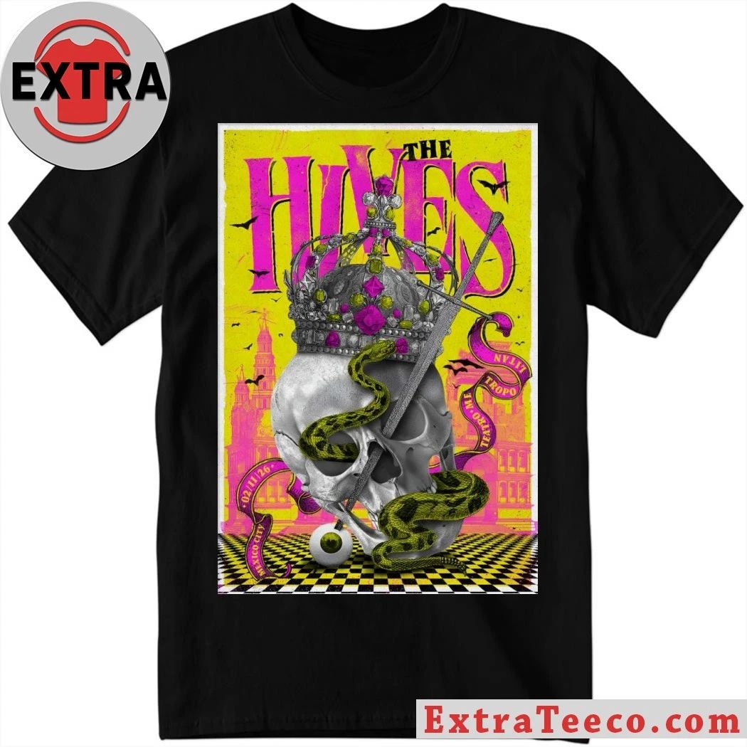 The Hives Teatro Metropólitan Mexico Feb 11 2026 Poster Shirt