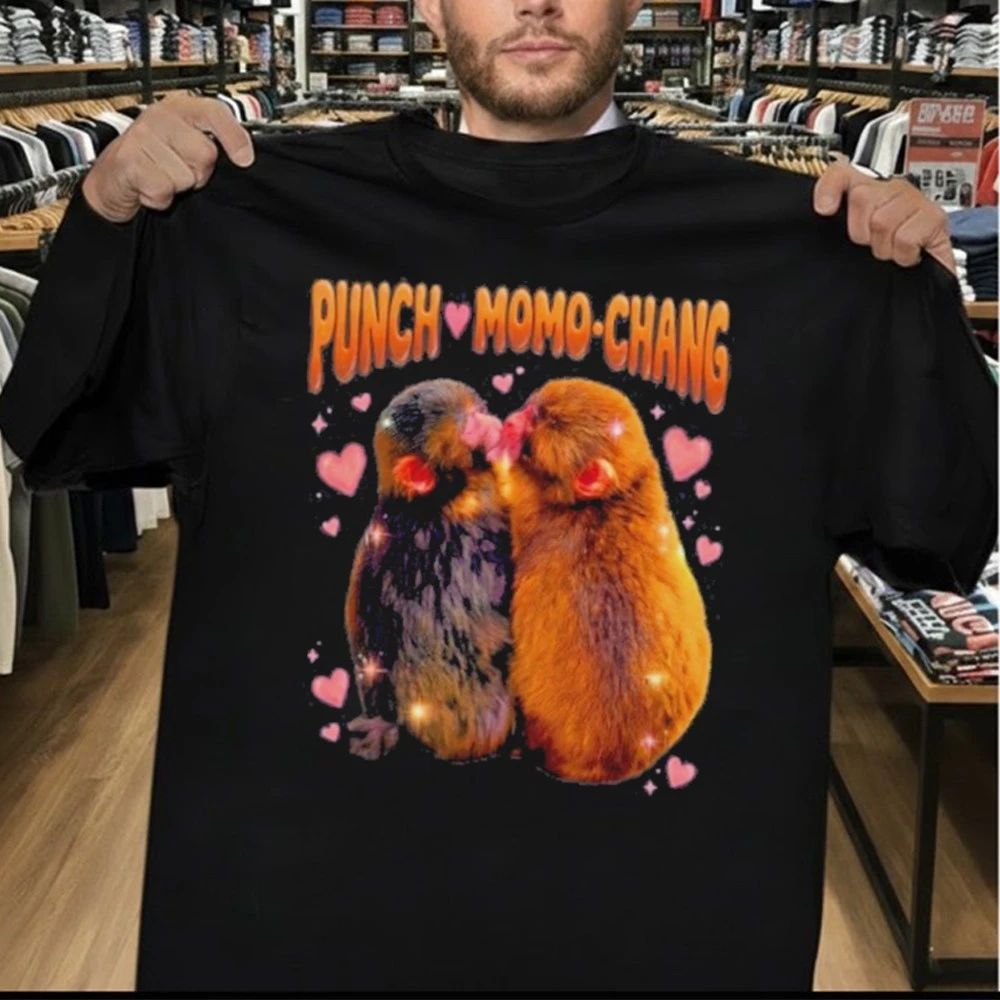 Punch The Monkey Girlfriend Momo Chan Bootleg Shirt