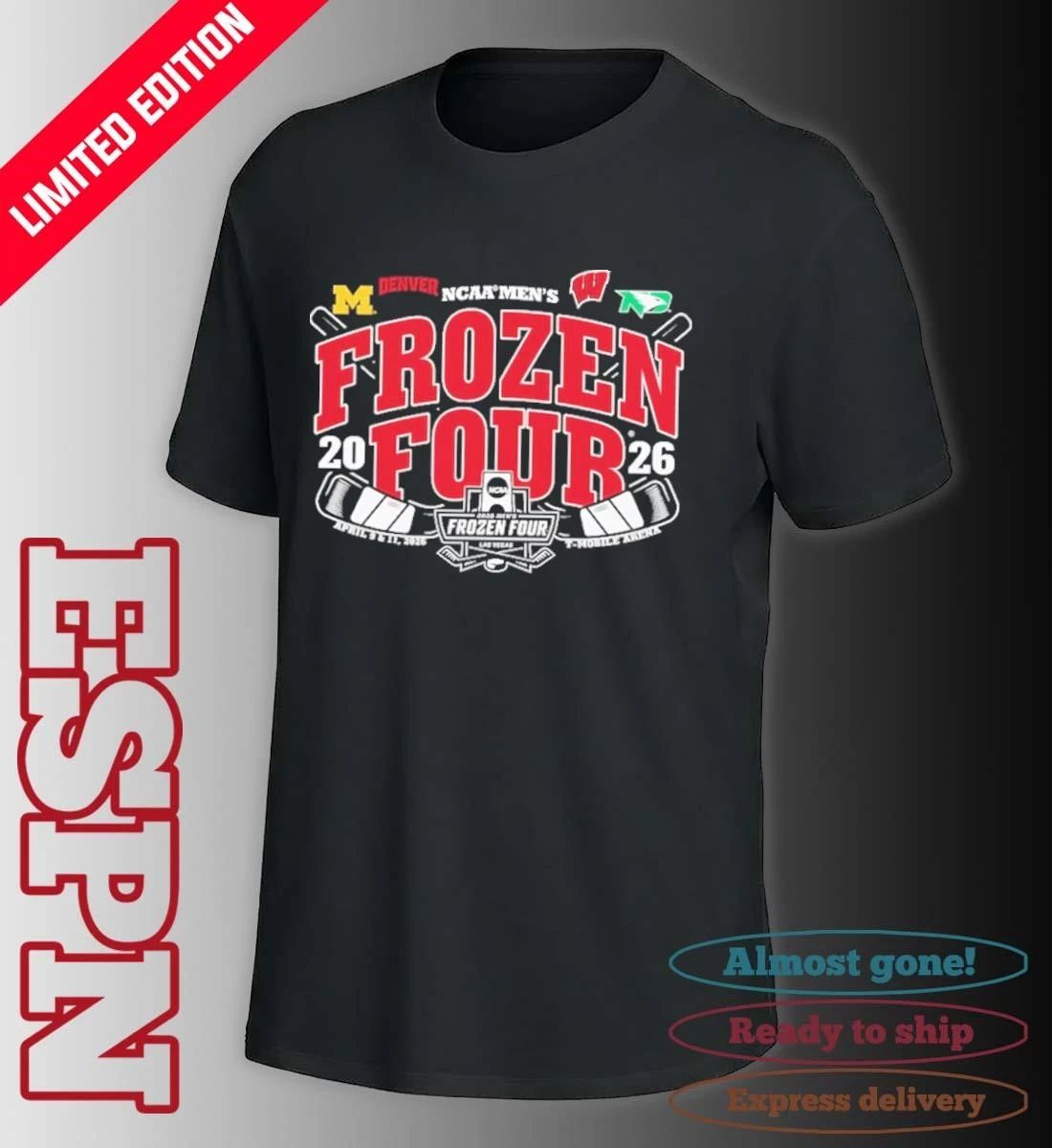 4 Teams University of Denver 2026 NCAA Frozen Four T-Shirt