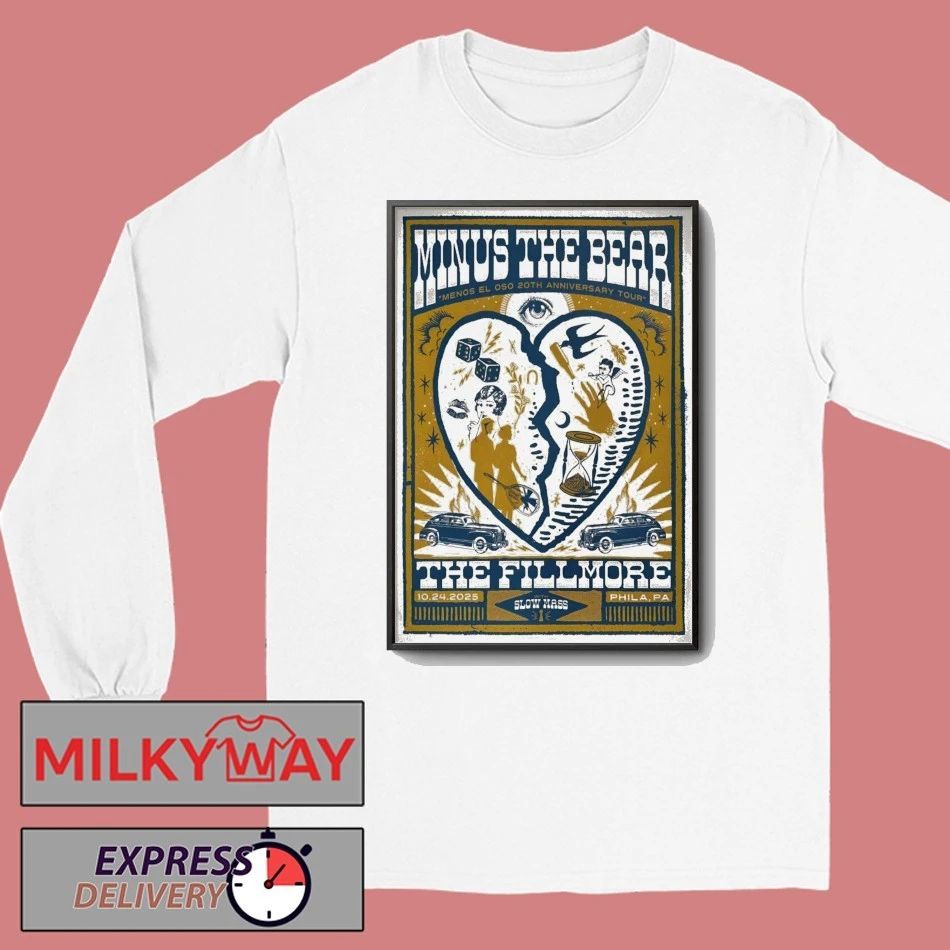 Minus The Bear At The Fillmore On Oct 24 2025 Poster shirt