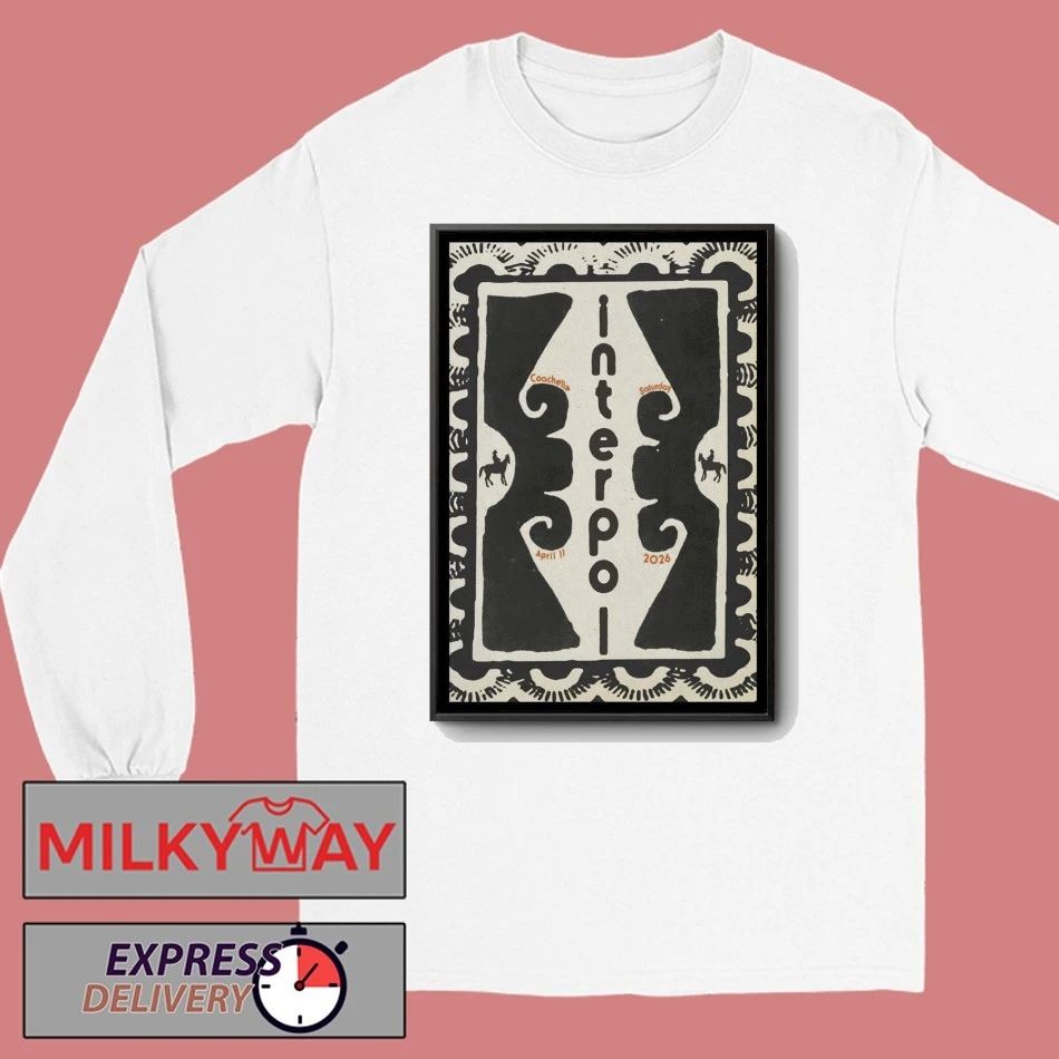 Interpol April 11 2026 In Indio CA Poster shirt