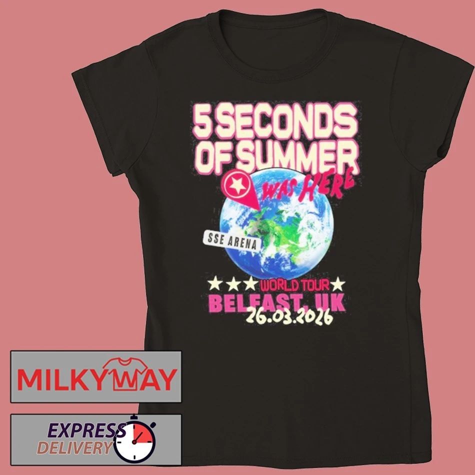 5SOS World Tour SSE Arena Belfast 26.03.2026 shirt