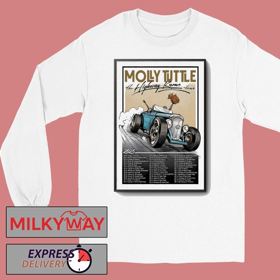 Molly Tuttle The The Highway Knows Tour 2025 Poster shirt