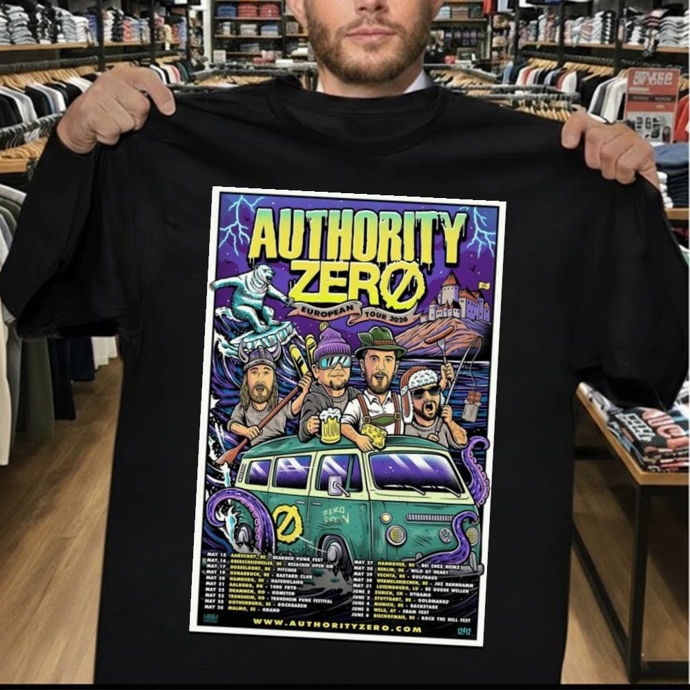 Authority Zero European Tour May & June 2026 Poster Shirt